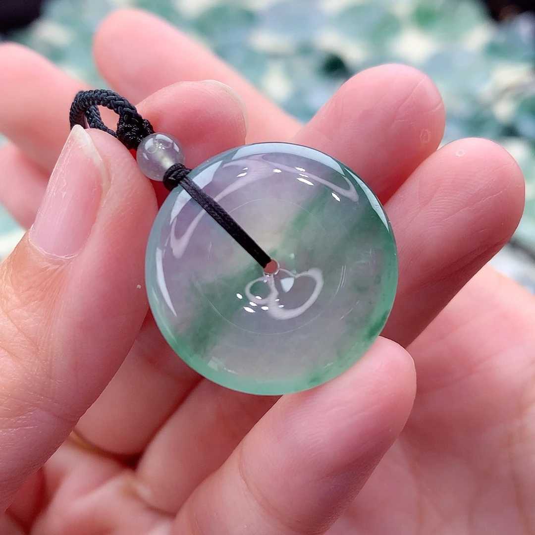 翡翠未镶嵌颈饰编号31-尺寸23.8/4.9