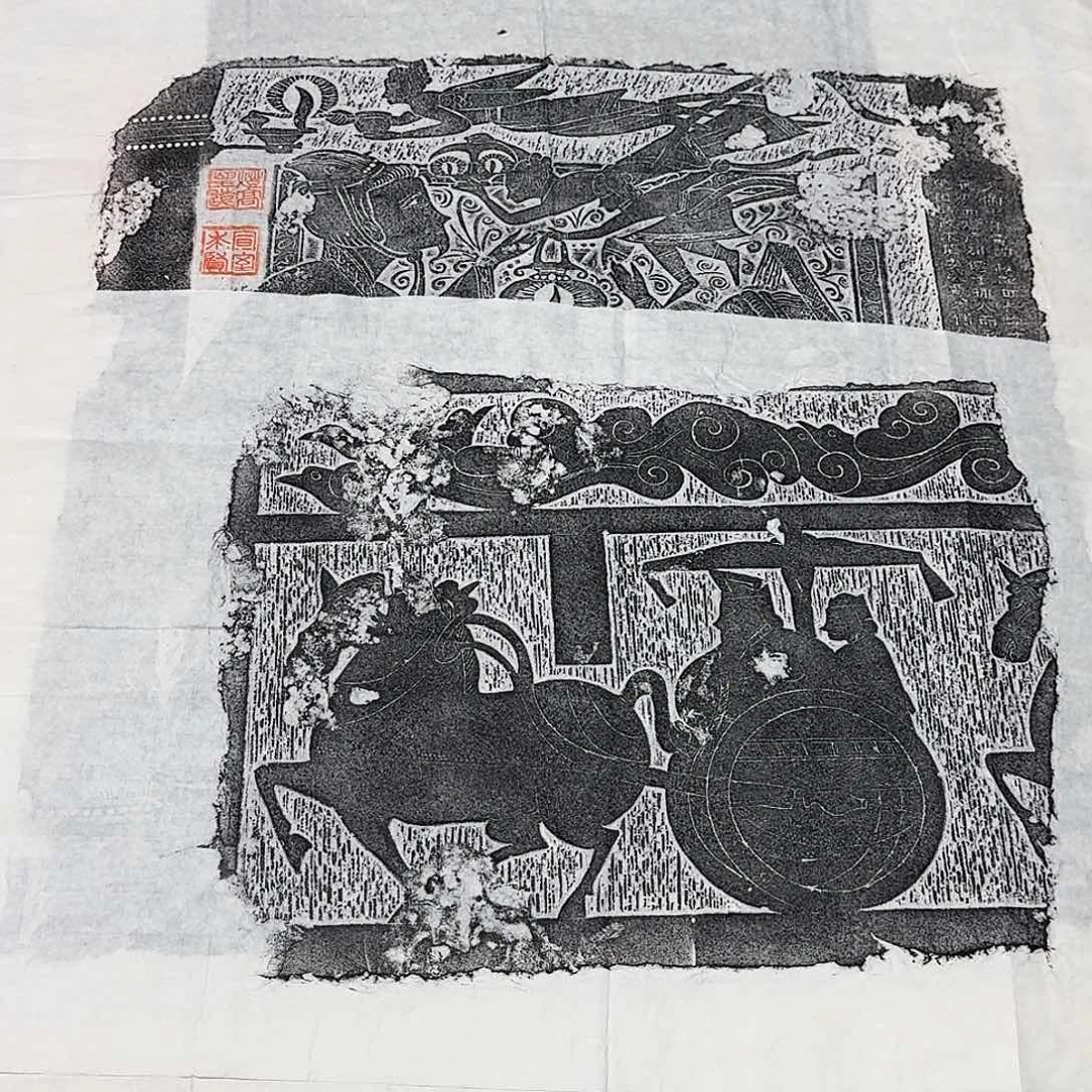 其他拓片用纸车马出行图