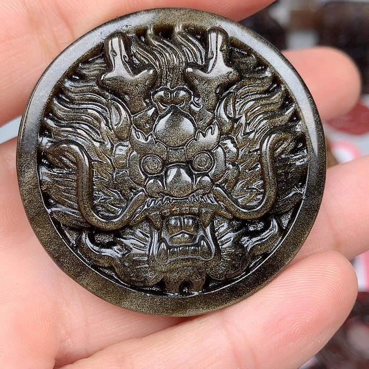 用***6黑曜岩未镶嵌颈饰