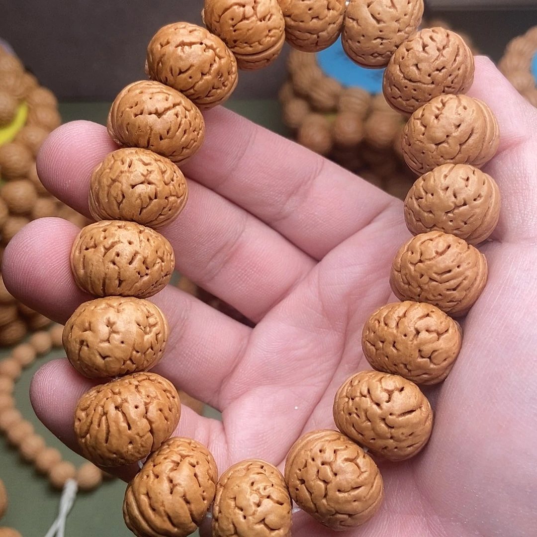 手串桃核树王纽扣桃核手串毕业款19