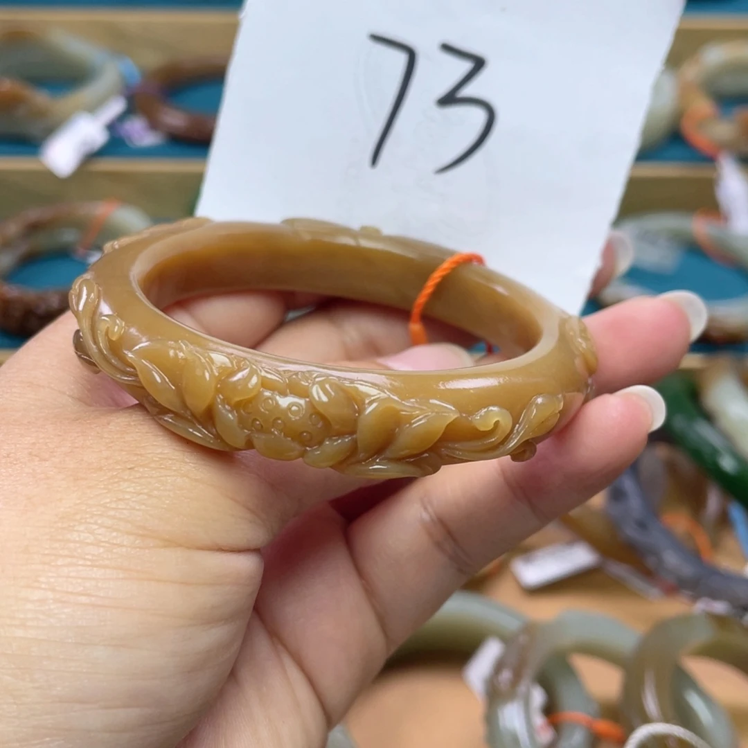 未镶嵌手镯和田玉圈口55+
