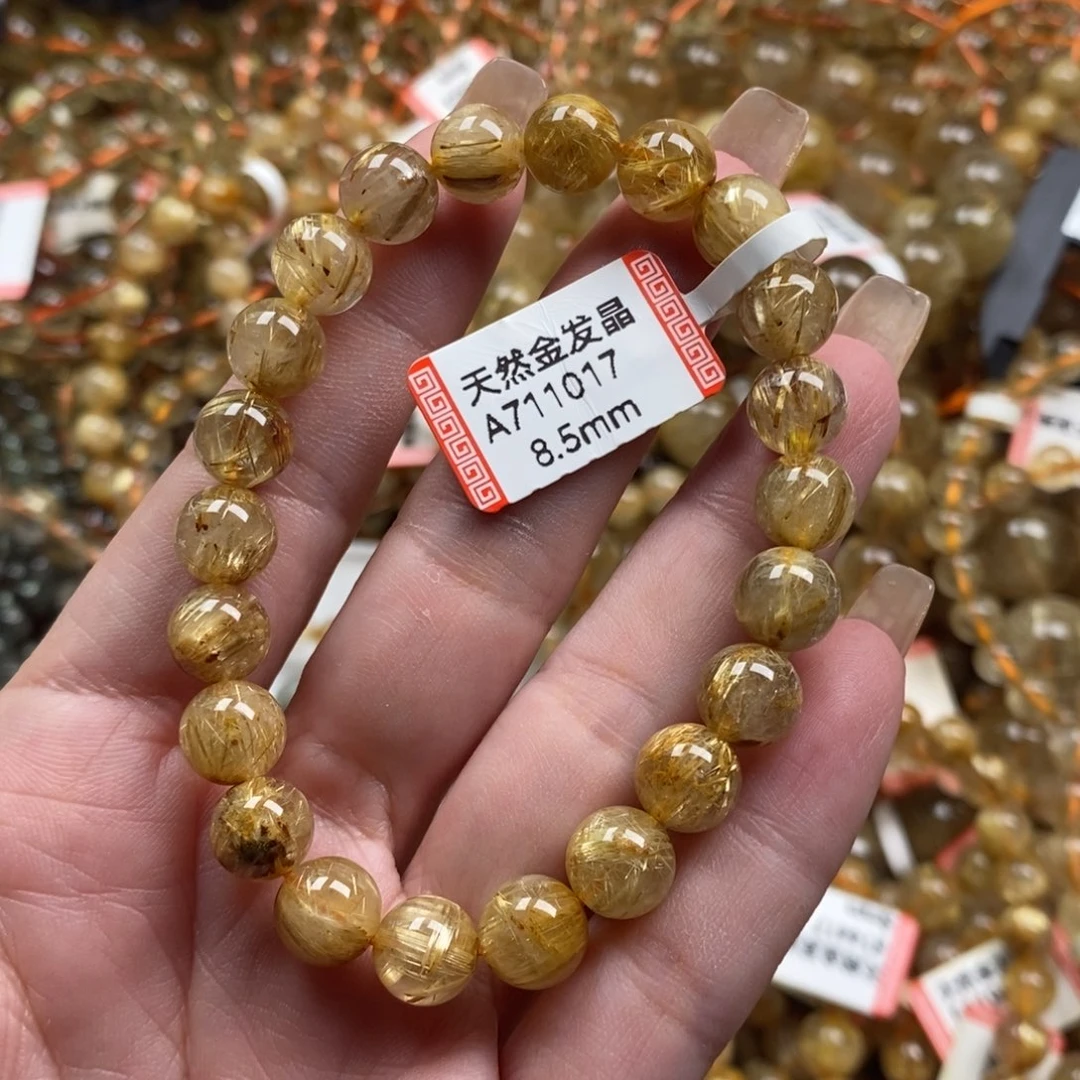 未镶嵌手链水晶？ 。