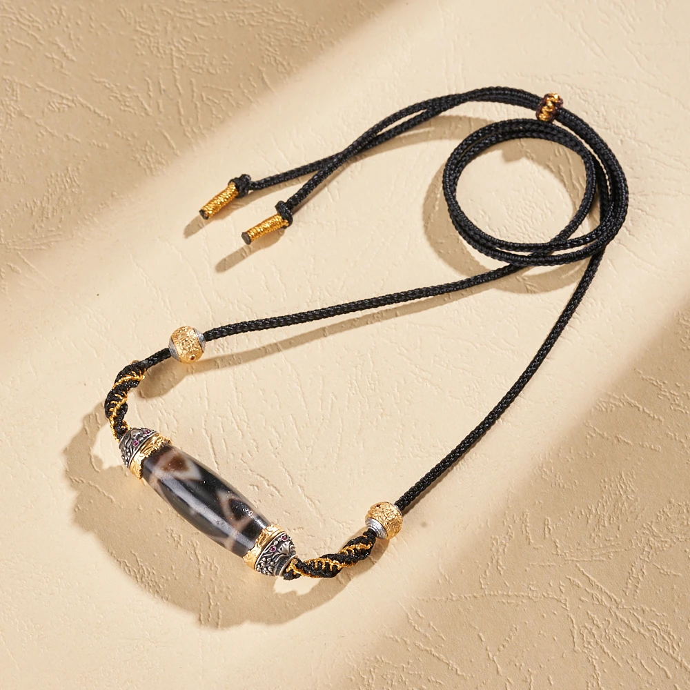 云丹拉姆丨至纯大鹏鸟天珠锁骨链多样性发其一