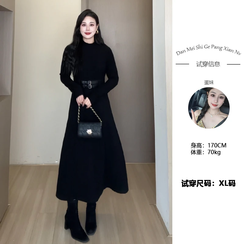 【浪漫重逢】冬季彰显品质立体凸显身形姿态显瘦连衣裙DM23259