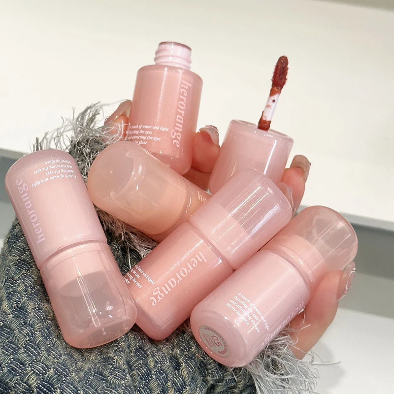 HERORANGE~水光盈透镜面唇釉持久水润嘟嘟唇纯欲白开水显嫩