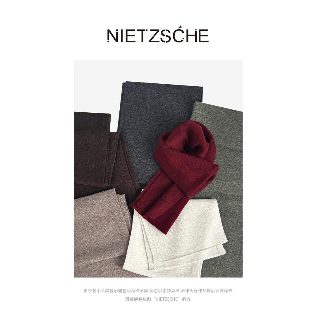 尼采 官方直营｜六色围巾｜1oo%羊毛 回馈之作～冬季点睛刚需品1801