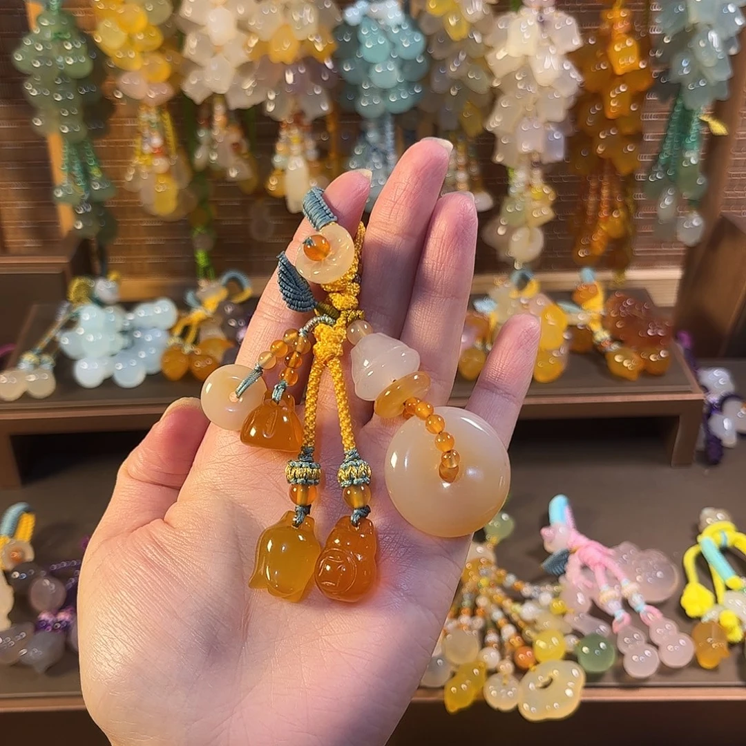 玛瑙/玉髓未镶嵌车挂