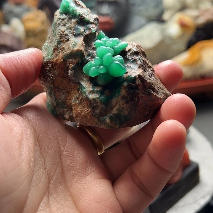 四川石雅安绿摆件