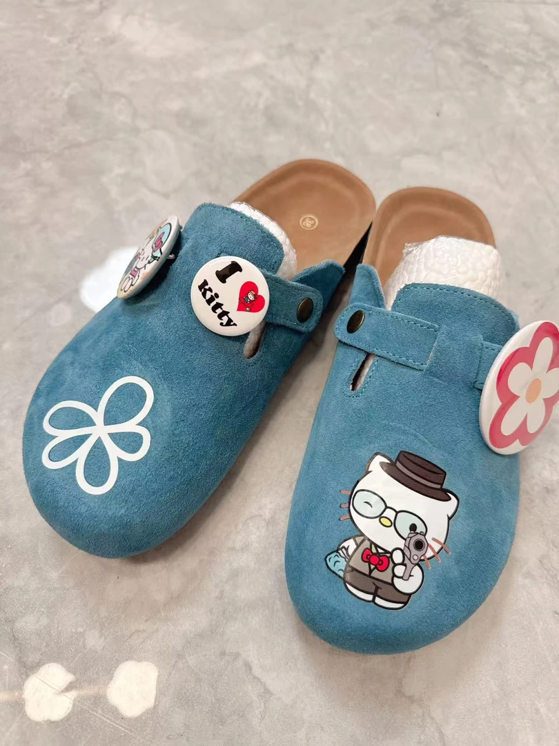 《晓辰推荐》舒适勃肯风平底平跟半拖包头拖鞋 不退不换 接受再拍