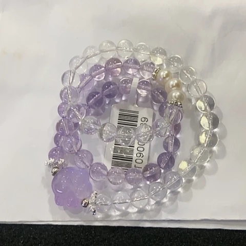 水晶手链未镶嵌天然水晶