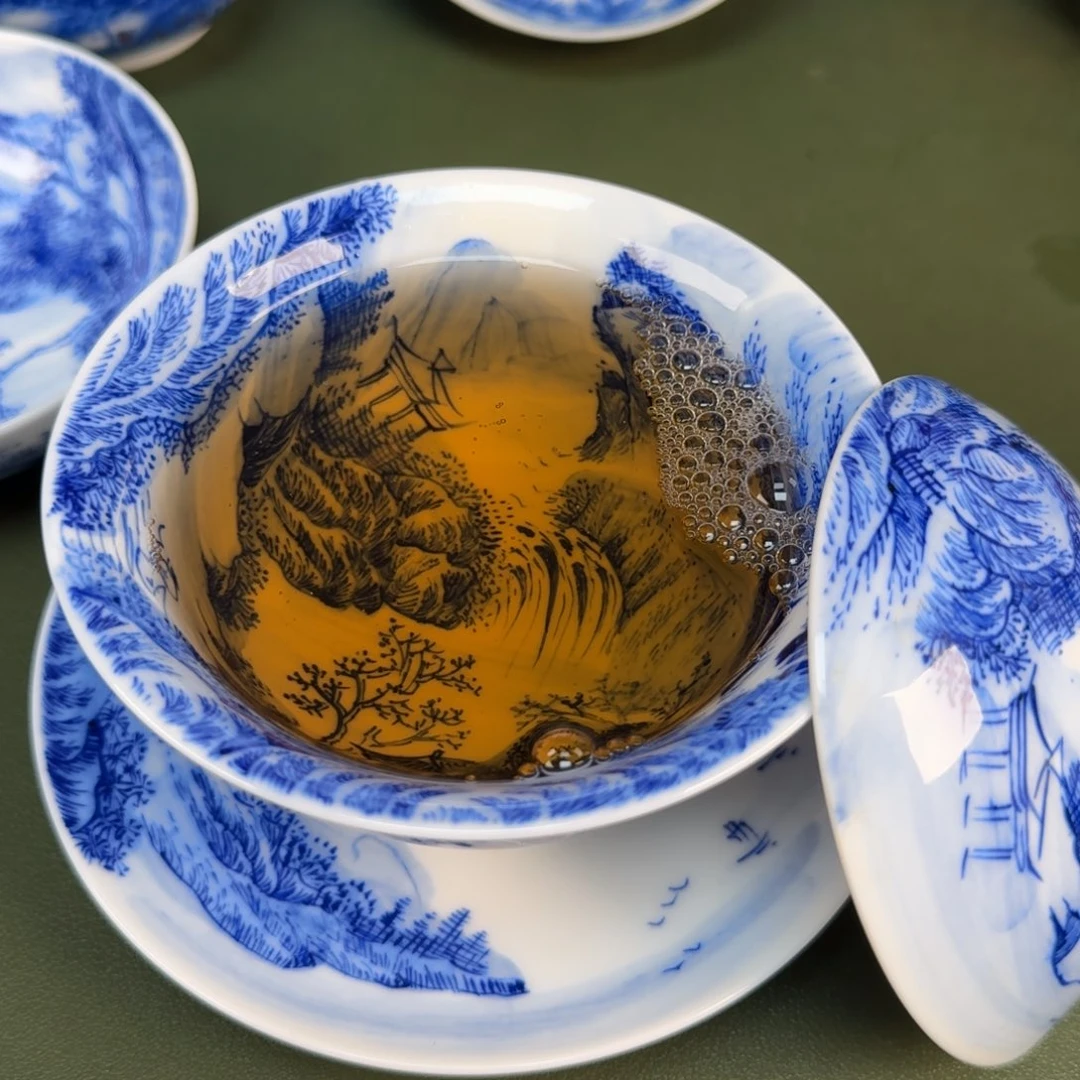 景德镇纯手绘茶具圆圆212