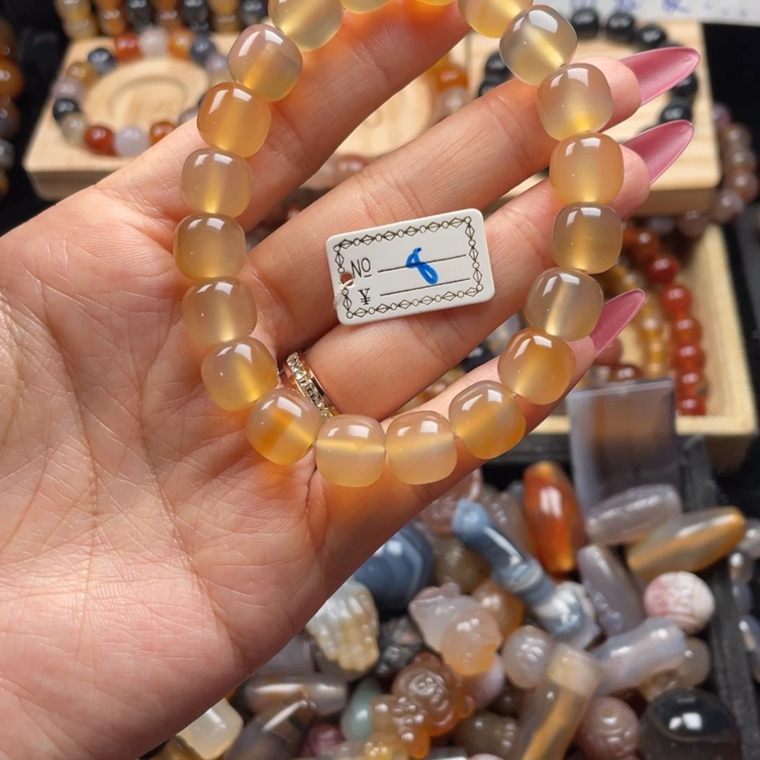 玛瑙/玉髓未镶嵌手链