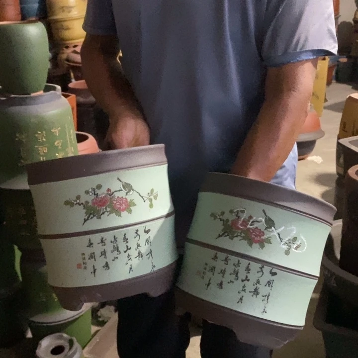 紫砂花盆紫砂花盆