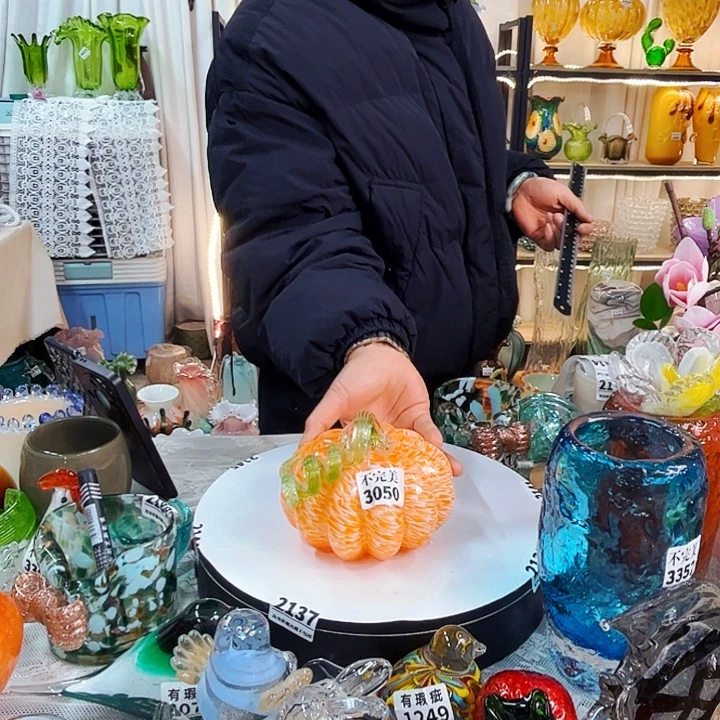 3050 家悦美居琉璃摆件不完美