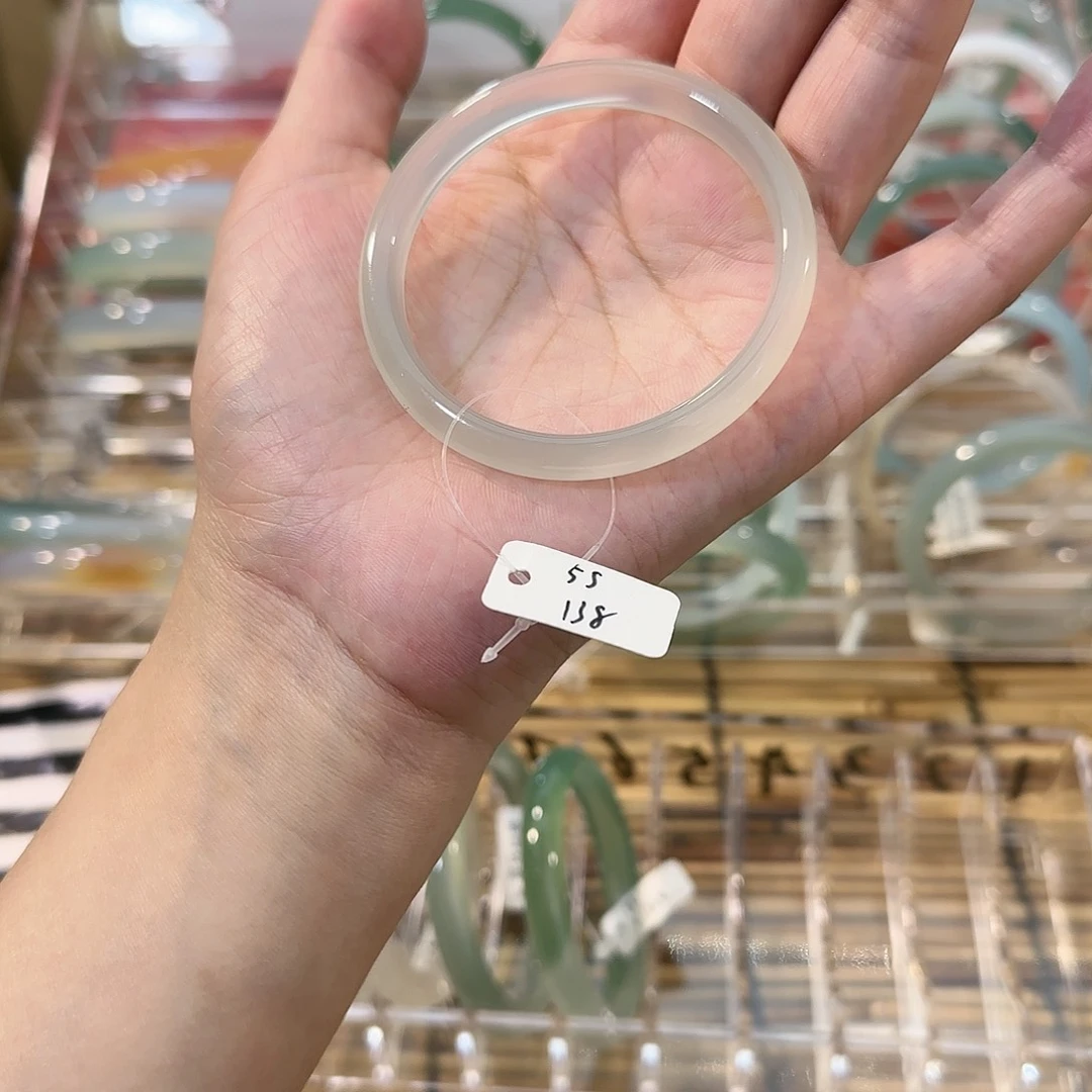 玛瑙/玉髓手镯未镶嵌圈口55确认再拍