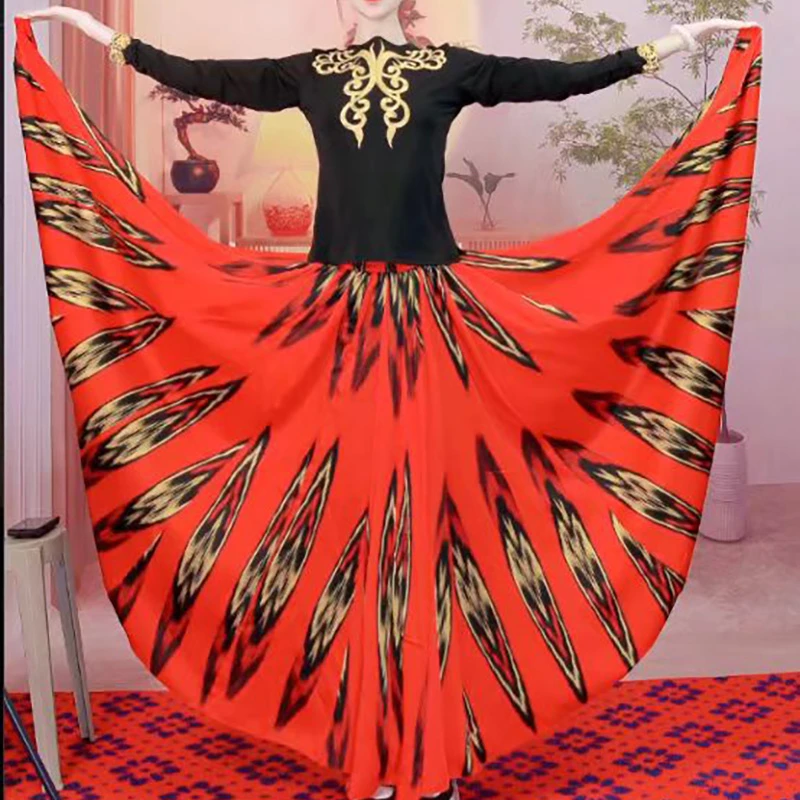 舞上妙品仿真丝舞蹈裙