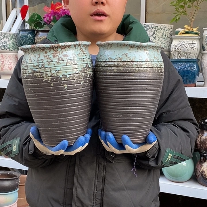 紫砂花盆口17高25福利