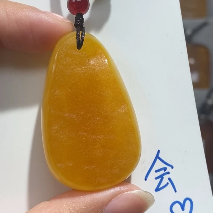 定制琥珀未镶嵌琥珀蜜蜡吊坠项链