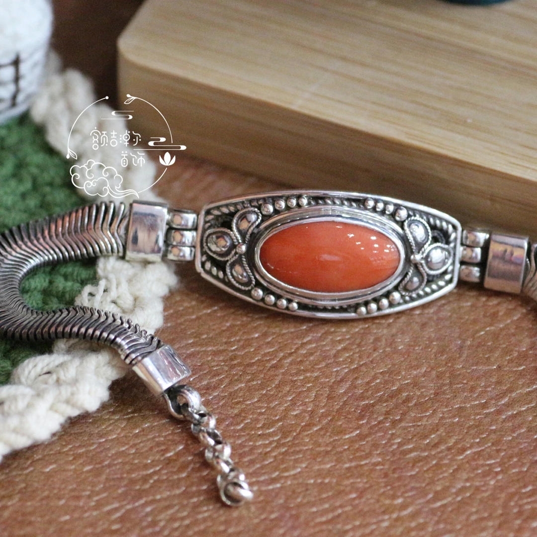 足银手链 旭日简约大气手工纯银手链2240