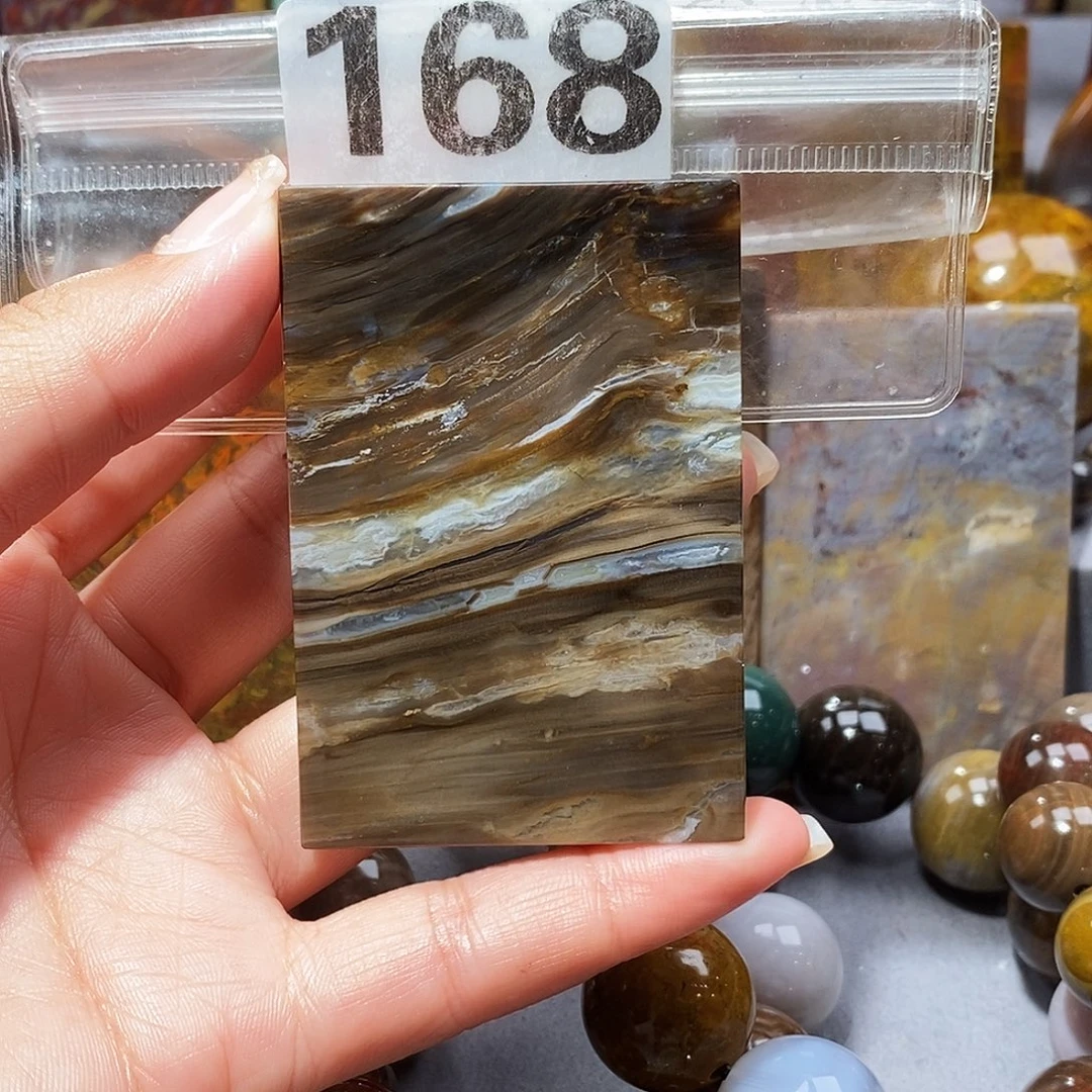 未镶嵌天然北票硅化玉吊坠硅化玉