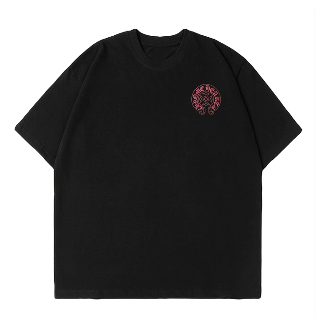 纯棉T恤纯棉短袖情侣夏季宽松印花圆领百搭时尚休闲半袖半袖ins