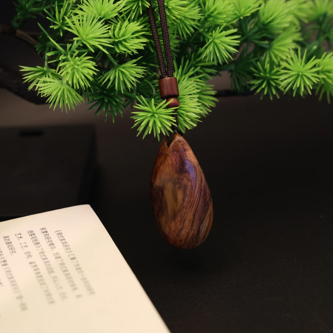 黄花梨吊坠B001462