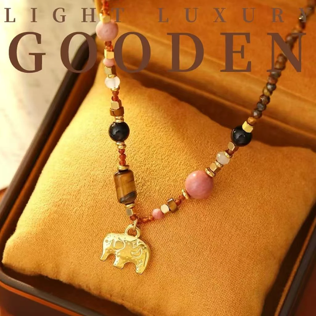 钛钢珐琅项链 Gooden岛家【小吉象】高级感复古国潮新中式项链