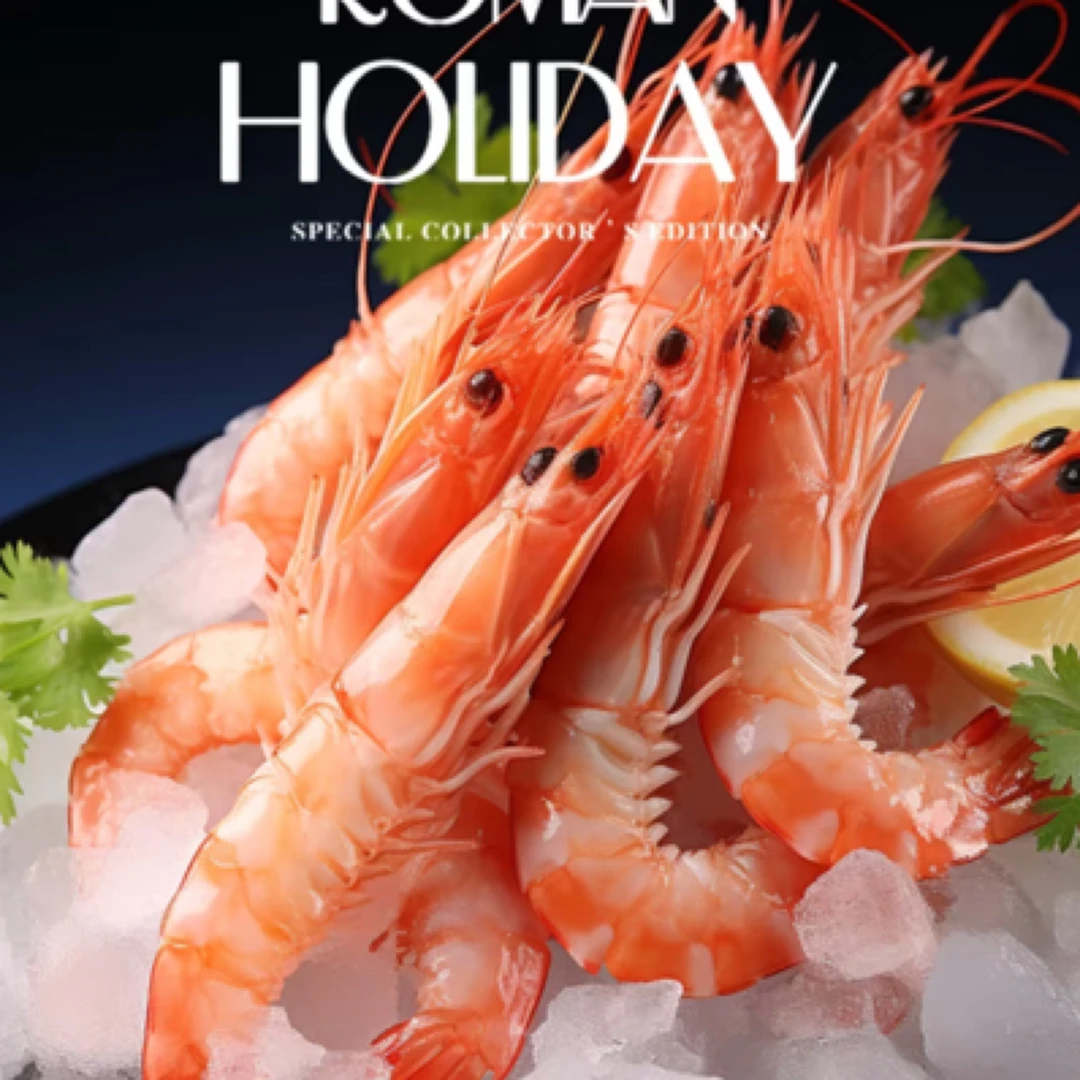 北极甜虾刺身拼盘