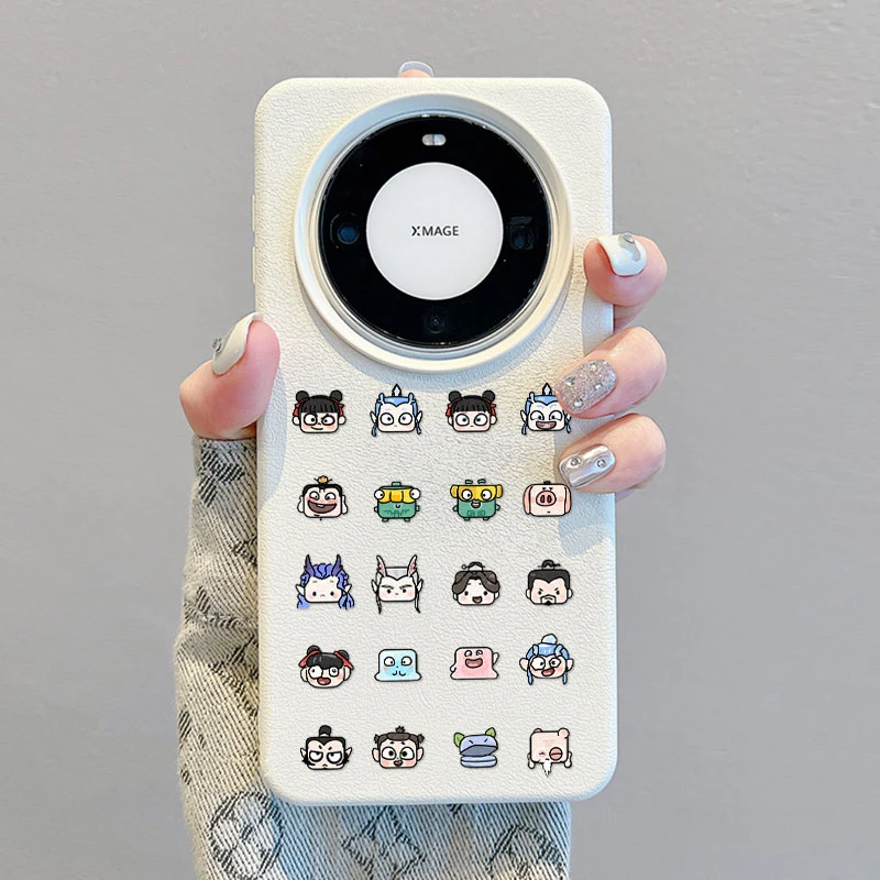 卡通小表情适用华为Mate60Pro手机壳创意50/40保护套苹果16防摔壳