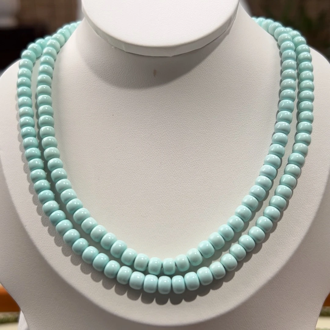 绿松石未镶嵌66老型108卡5++