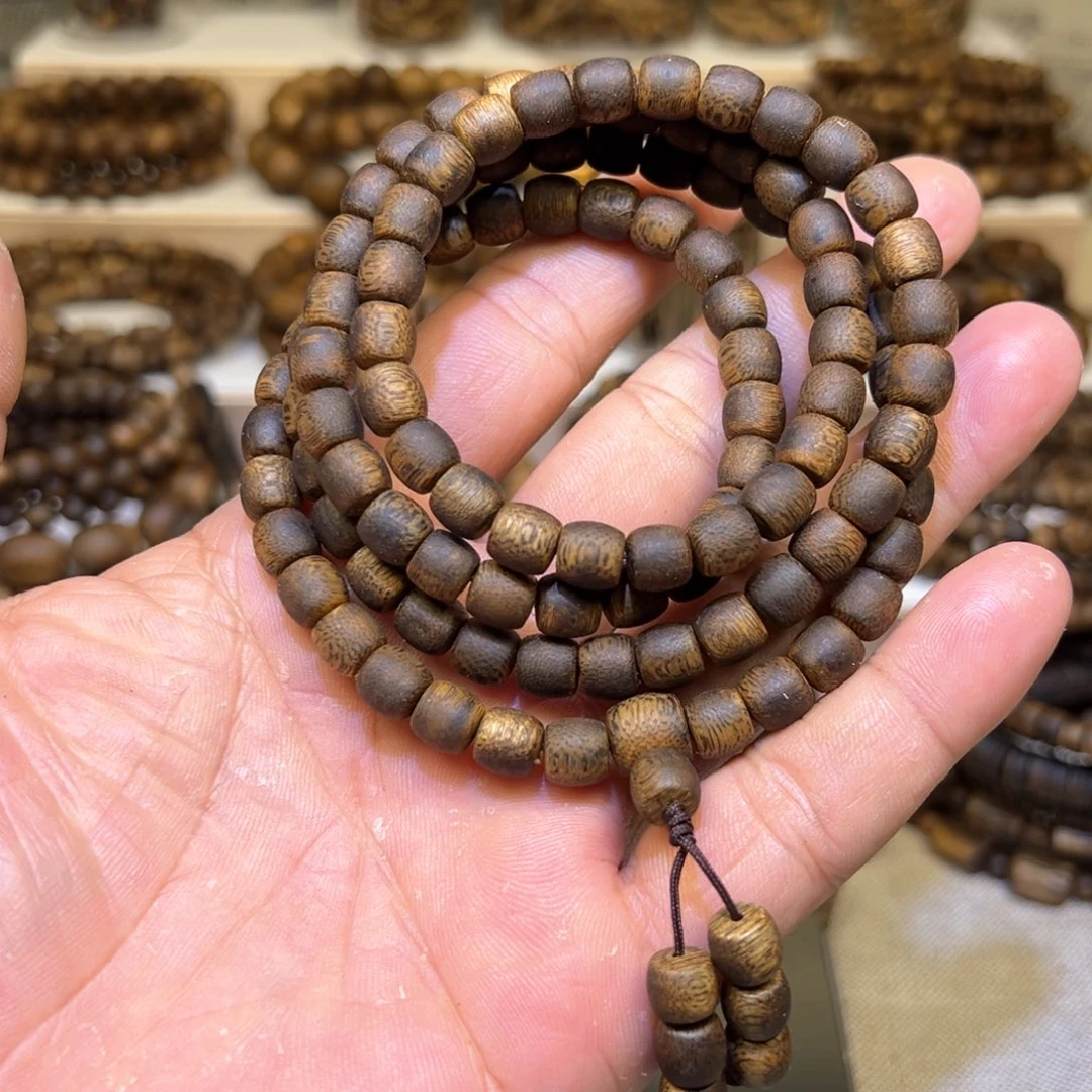 沉香沉香碎屑奇楠沉香7mm鼓珠23g+多样多其一