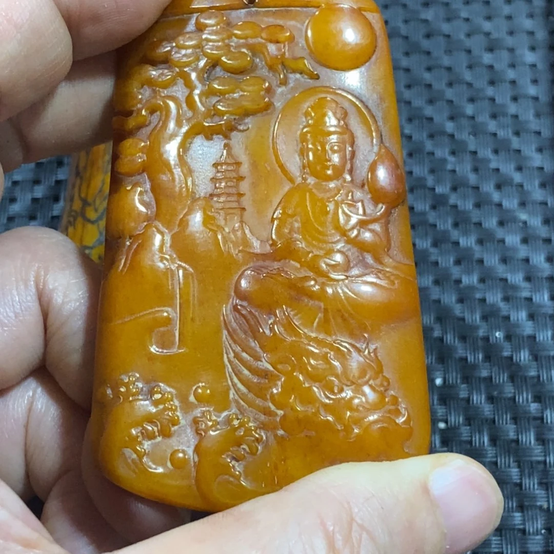 滴血莲花菩提吊坠