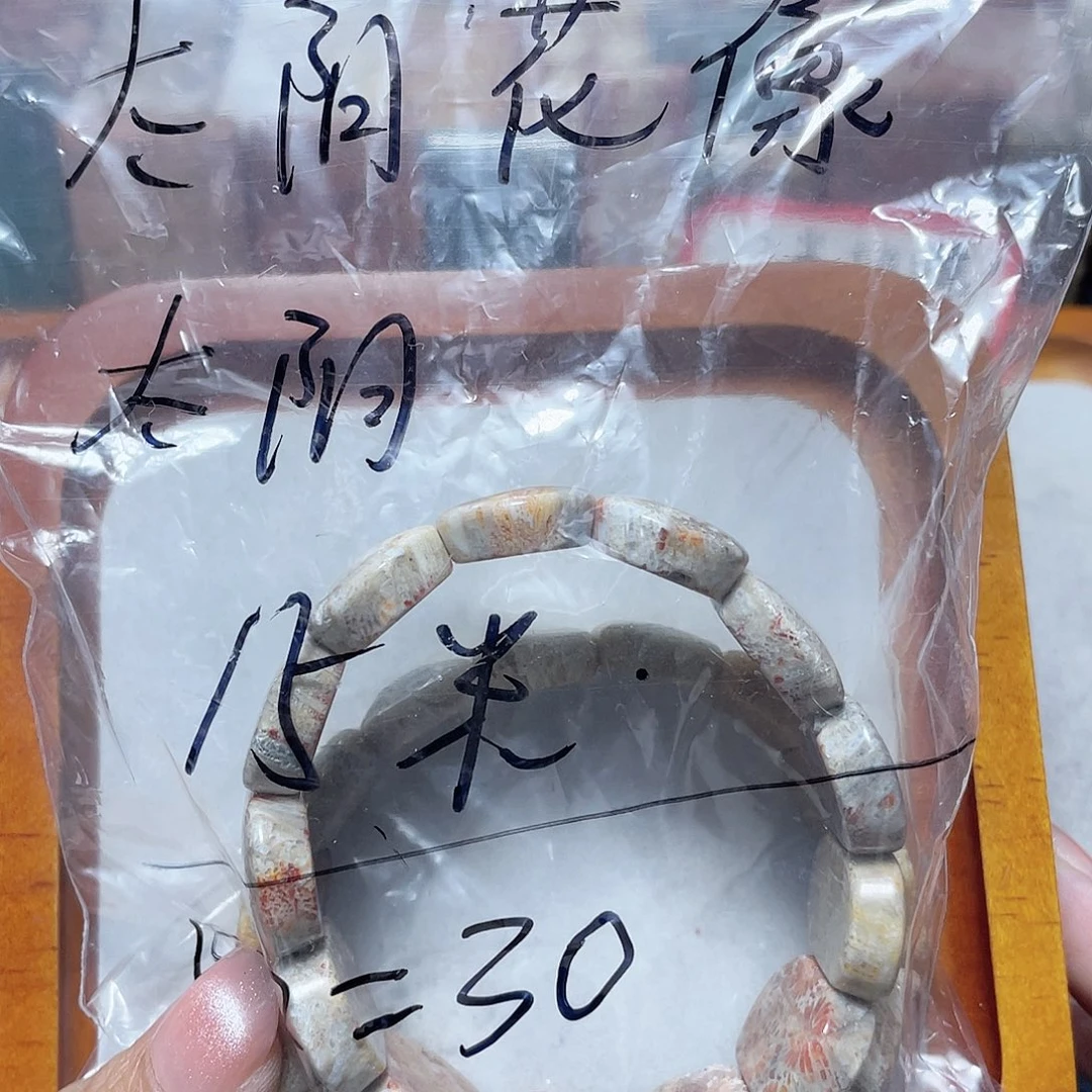 太***阳硅化珊瑚（珊瑚玉）合金颈饰