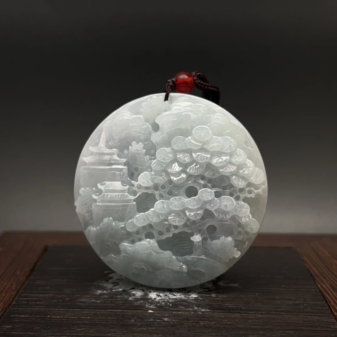 700-天然翡翠-山水牌