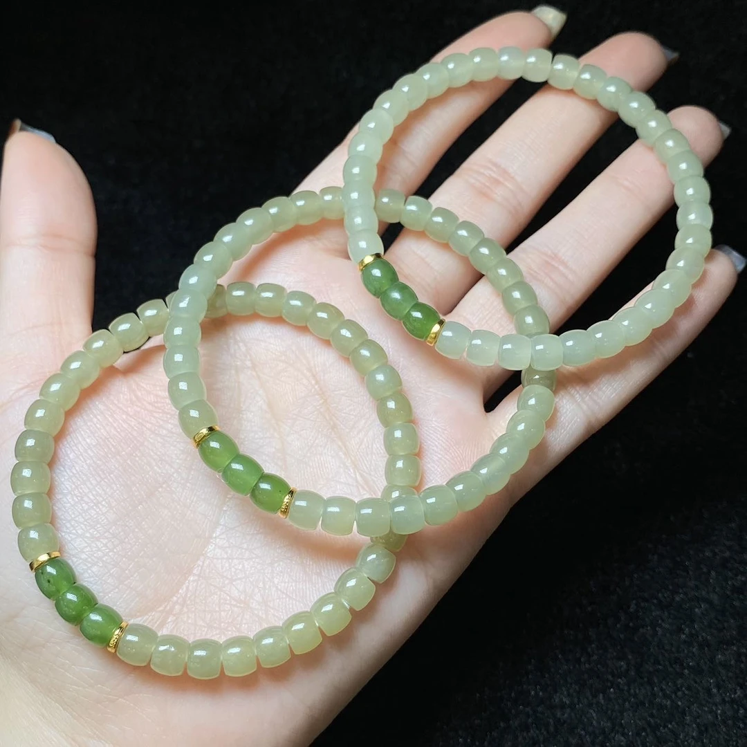 【云上好物】 DS06172-和田玉单圈手串-多样性发一件-5.5mm（甄选）