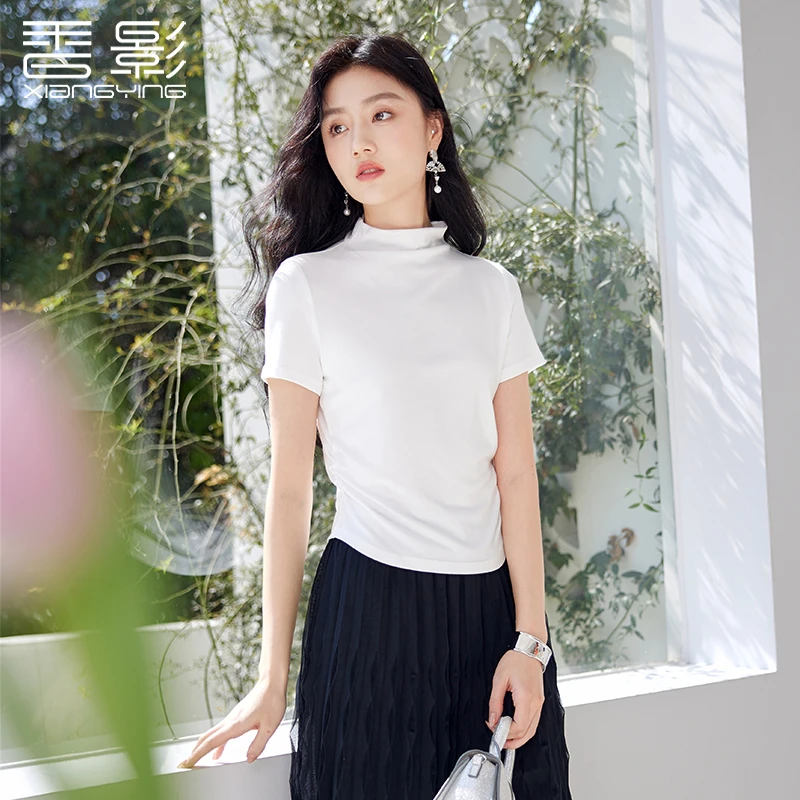 X641638 T恤 香影休闲百搭春女士新款时尚显瘦T恤薄