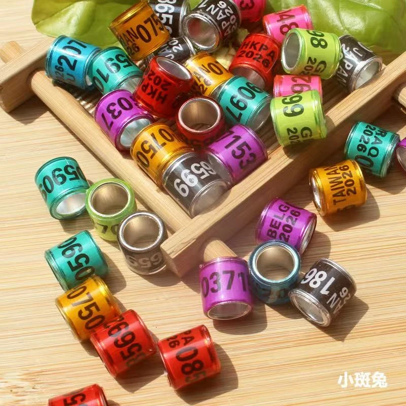 内径10毫米鸽子脚环多种颜色适用特留纪念比赛用品