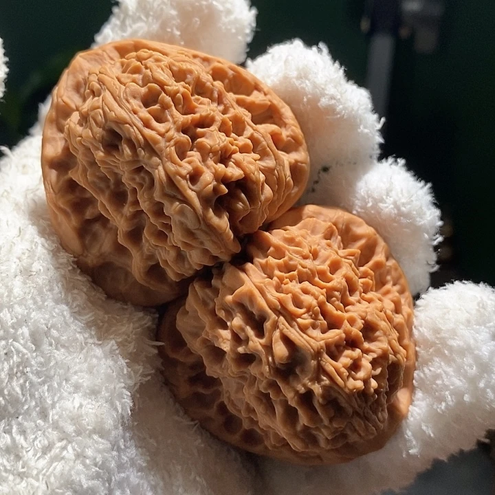 把件文玩核桃45三角疆