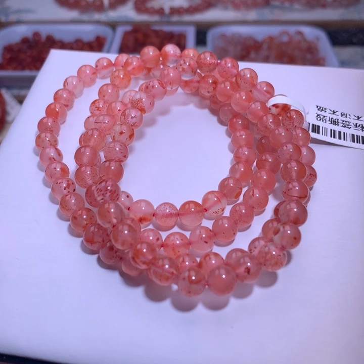 南红玛瑙未镶嵌珠宝半成品满天星多圈