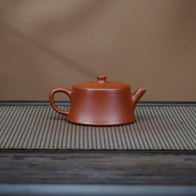 SY红降坡【云柱180CC】宜兴黄龙山原矿手工紫砂壶