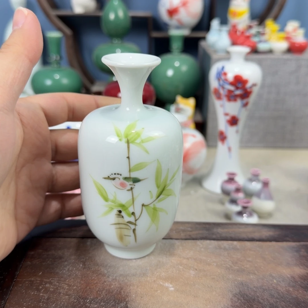陶瓷手工小花器摆件