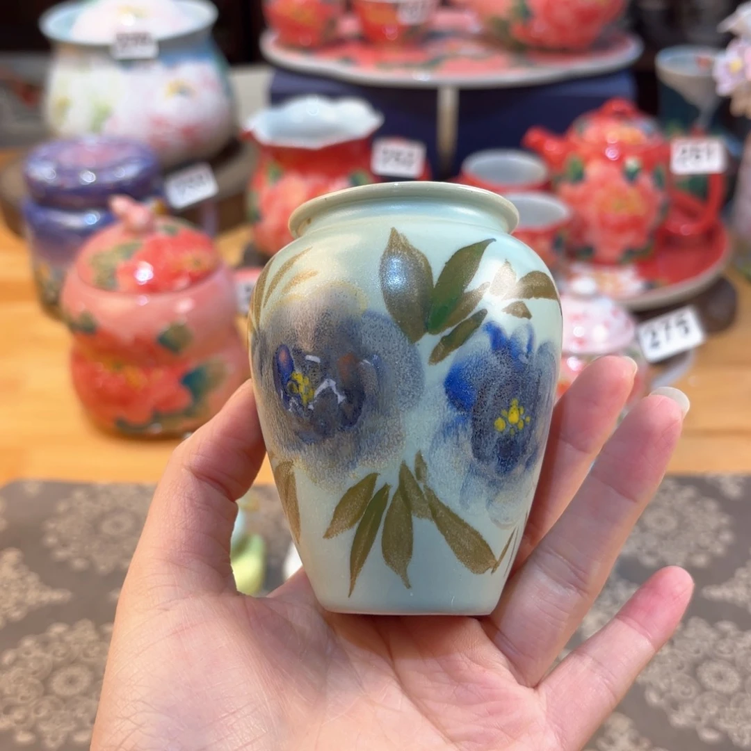 景德镇手绘高温釉下彩陶瓷茶具