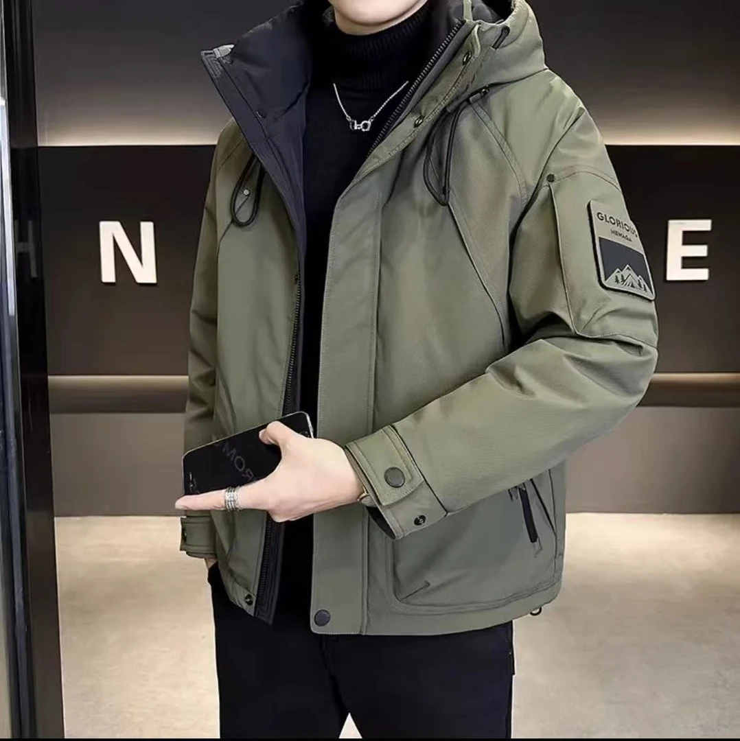 【国标真羽绒】羽绒服男女同款连帽鸭绒外套805【高充绒量150-250克】