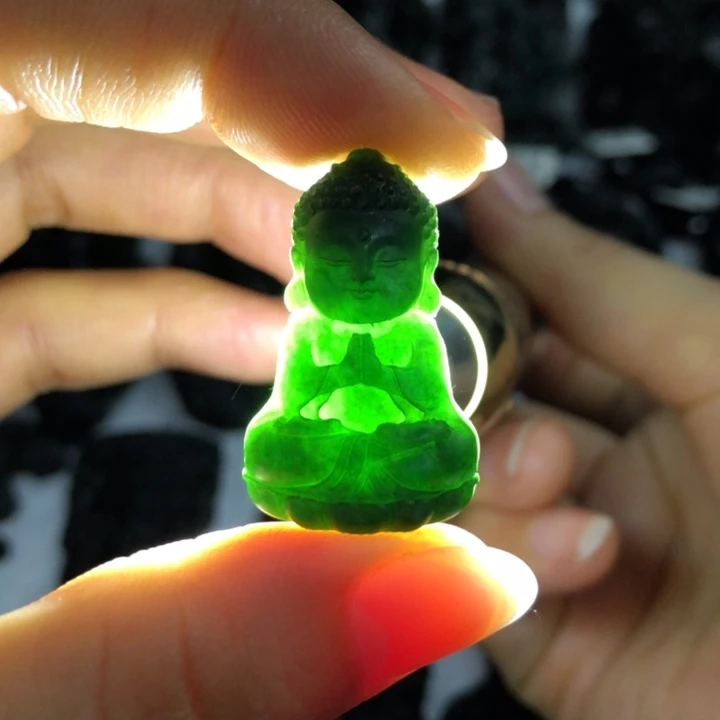 定制翡翠未镶嵌宝宝佛