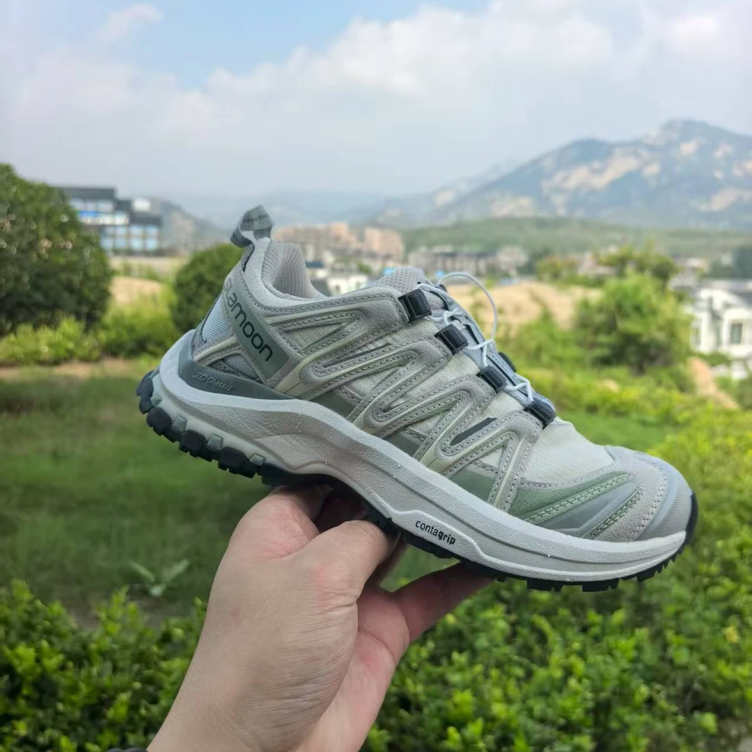 3D香草色偏小半码户外登山运动鞋
