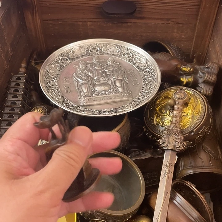 铜心铜德铜器摆件