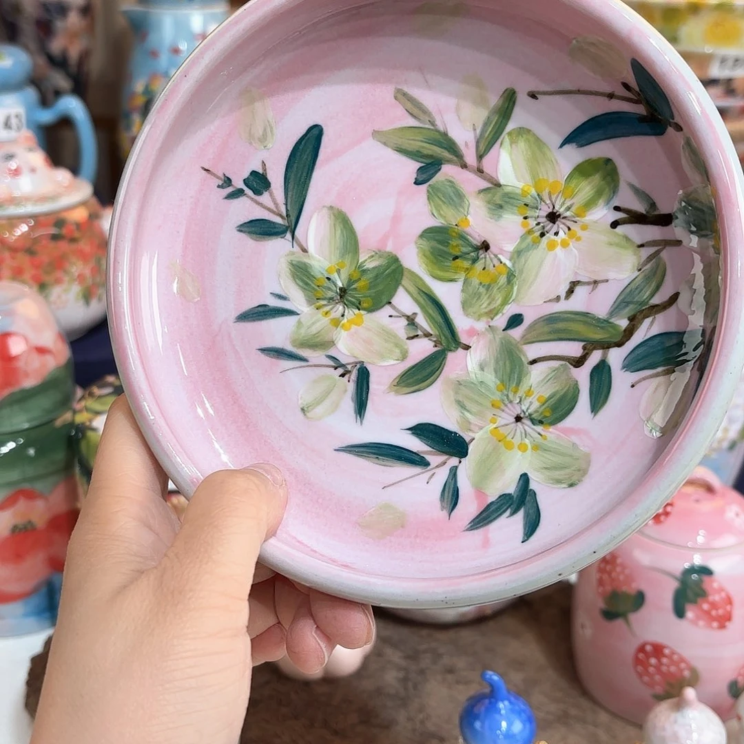 景德镇手绘高温釉下彩陶瓷茶具