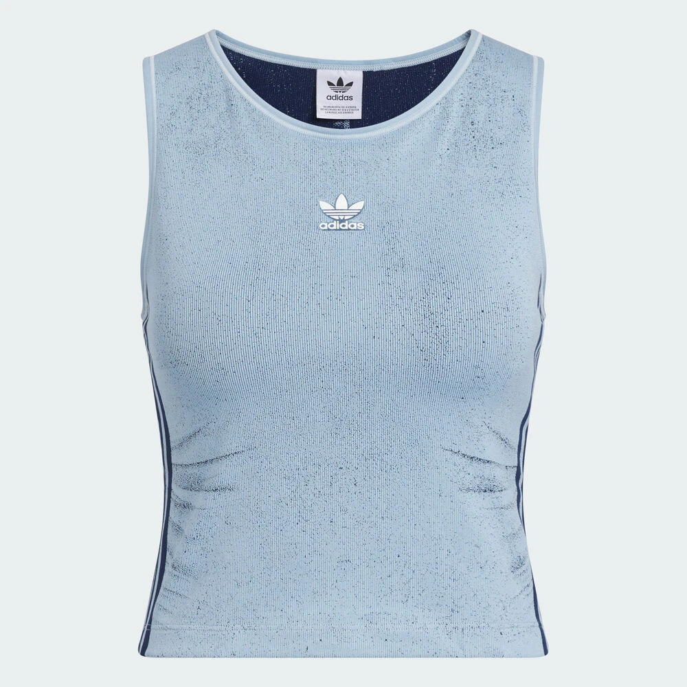 adidas阿迪三叶草女子FAKEDENIMTANK时尚休闲背心KE3891