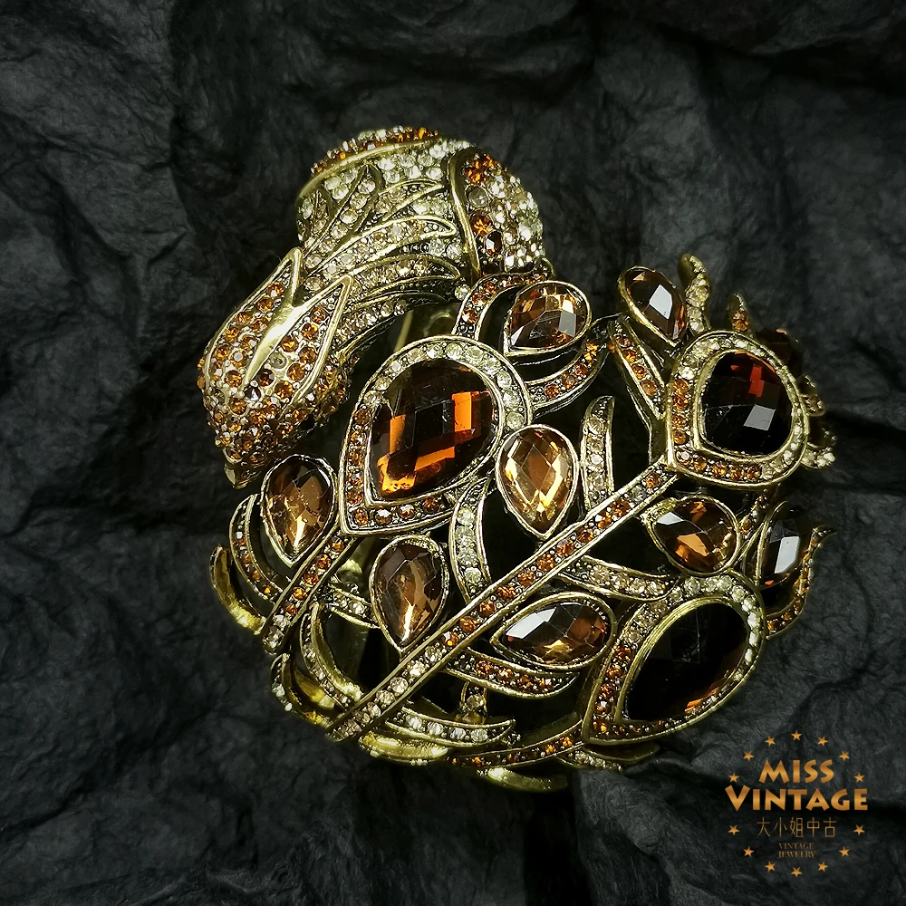 限定大尺寸孔雀凤鸟手镯[2502041-062]