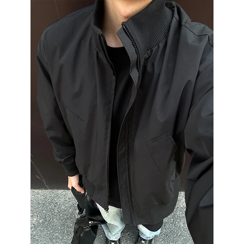 cleanfit飞行员夹克外套男款秋季高级感痞帅美式短款bomber棒球服